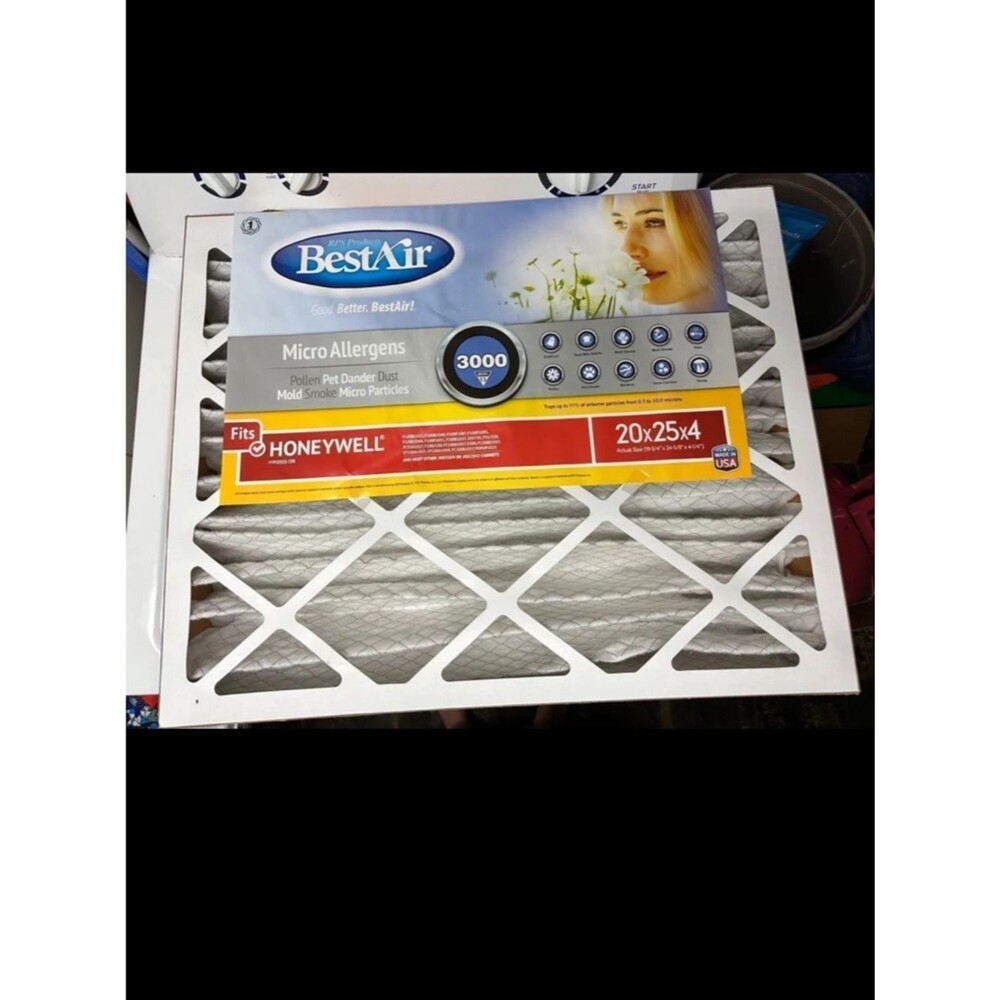 BestAir 3000 Micro Allergen Air Filter - White